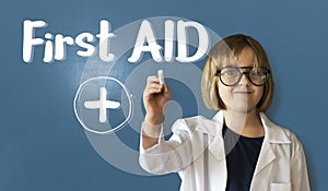 Cross First Aid Paramedic Medication Accidental Emergency Concept