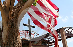 The Cross, The Flag, The Tornado