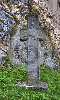 Cross in Front of Bran Castle