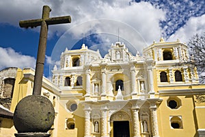 Cross in front of La Merced photo