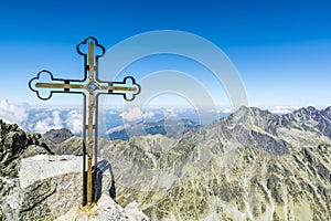 Cross on Gerlach Peak.
