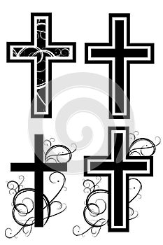 Cross with graphic