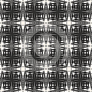 Cross hatch vector pattern. Abstract seamless texture with thin lines, stripes.