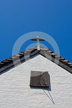 Cross on a house gable