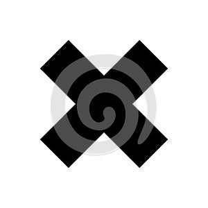 Cross icon flat vector illustration design