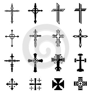 Cross Icon Set