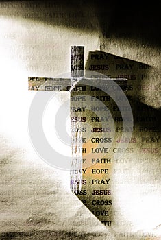 Cross of Jesus and word