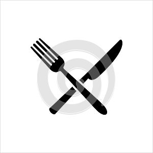 Cross Knife and Fork vector illustration