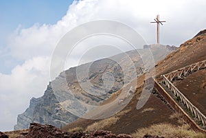 Cross at Masaya Volcano Crater