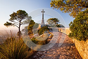 Cross near Sant Salvador Sanctuary, Mallorca