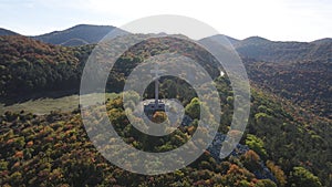 Cross at Okolchica peak built as obeisance to Bulgarian revolutionary and national hero Hristo Botev, Bulgaria