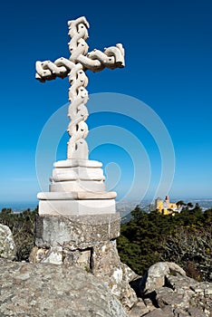 The cross at the Pena National Palace,