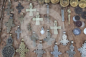 Cross pendants, Ethiopia