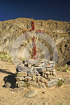 Cross in Peru photo