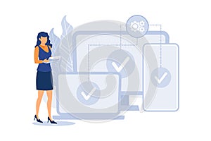 Cross platform development illustration