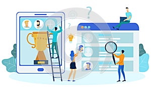 Cross Platform Development Vector Illustration