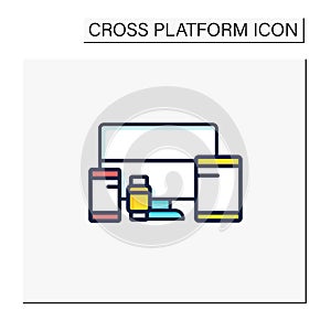 Cross platform devices color icon