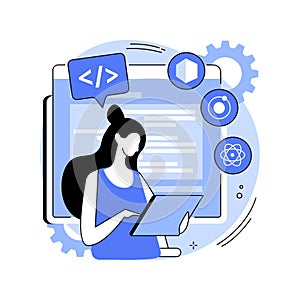 Cross-platform frameworks abstract concept vector illustration.