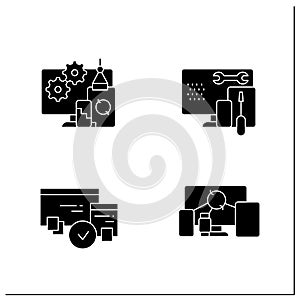 Cross platform glyph icons set