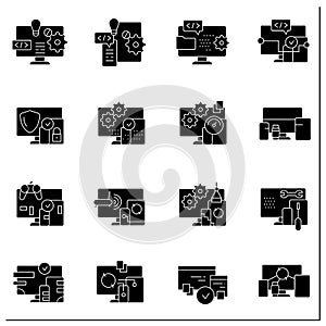 Cross platform glyph icons set