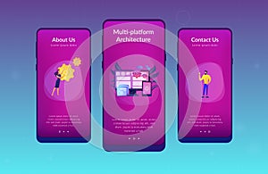 Cross-platform programming app interface template.