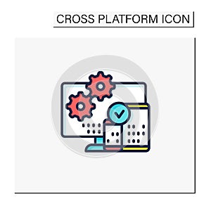 Cross platform programming color icon