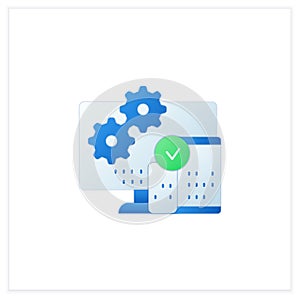 Cross platform programming flat icon