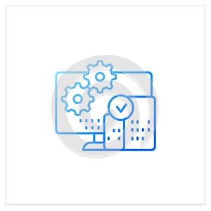 Cross platform programming gradient icon