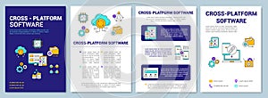 Cross platform software brochure template layout