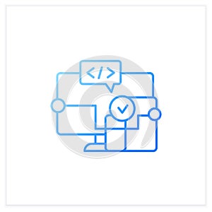 Cross platform software gradient icon