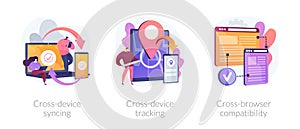 Cross-device using and operation vector concept metaphors.