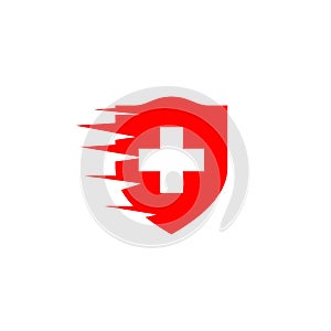 Cross plus medical icon design template elements. Medical pharmacy logo design template. Healthy Care Vector Logo Template.