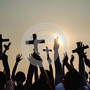 Cross Religion Catholic Christian Community Concept
