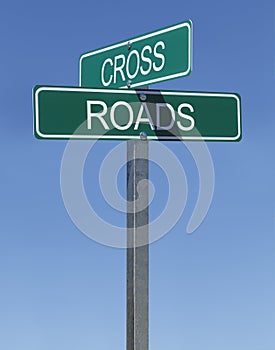 Cross Roads Sign