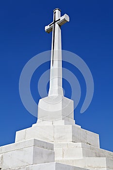 Cross of Sacrifice at Tyne Cot Cemetery in Ypres