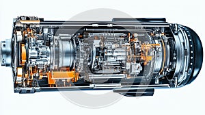 Jet Engine Cutaway Illustration