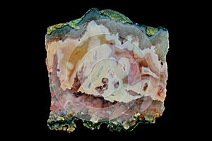 Cross section of agate