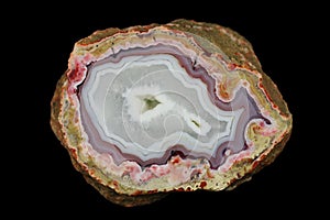 A cross-section of agate