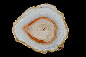 A cross-section of agate