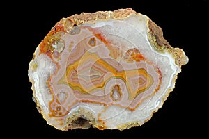 A cross-section of agate