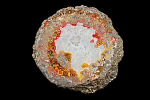 A cross-section of agate