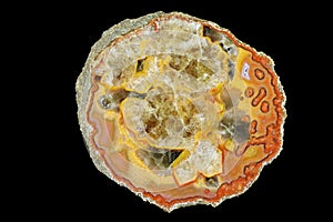 A cross-section of agate
