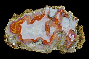 A cross-section of agate