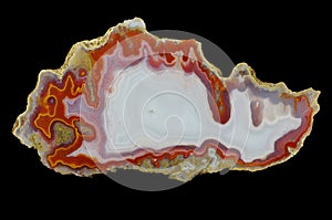 A cross-section of agate