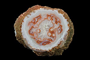 A cross-section of agate