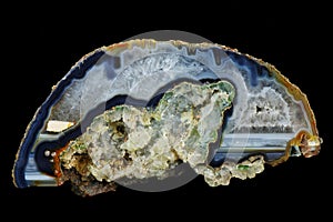 A cross section of agate