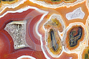 A cross-section of the agate