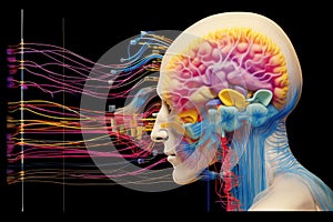 cross-section diagram of neuromodulation technique
