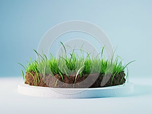Cross-section of Grass and Soil