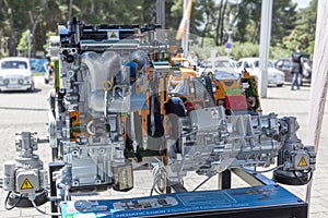 Cross-section of hybrid synergy drive engine